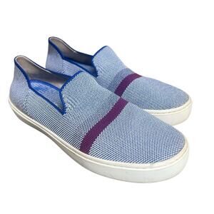 Rothys The Original Slip On Sneakers Size 7.5 Blue Purple